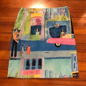 FUN & FUNKY Bold Print A Line Skirt in Size 4